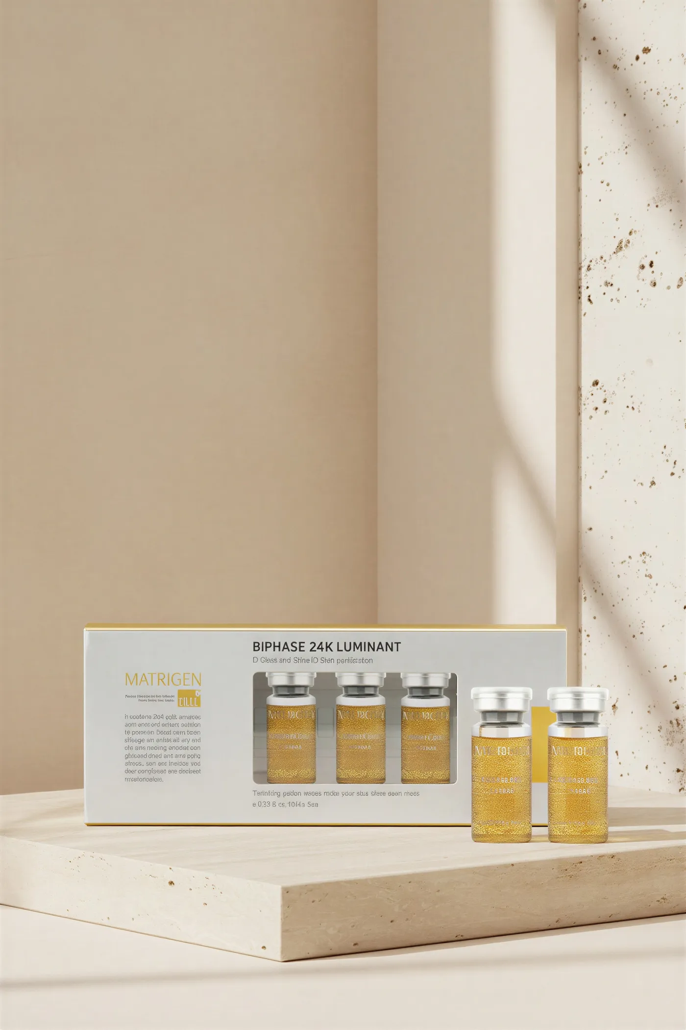 Bi-Phase 24K Gold Luminant Ampoule – Matrigen — Serúm facial